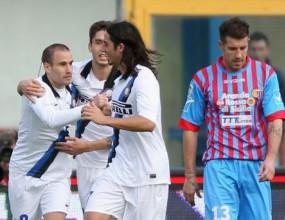 Луд Интер обърна Катания след като губеше с 2:0
